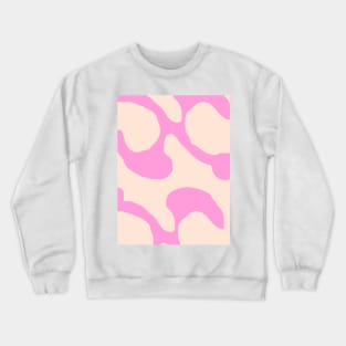 Abstract pattern pink swirl Crewneck Sweatshirt